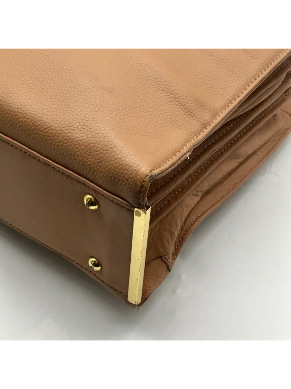 Joy & Iman Tan Leather Tote Bag - Picture 8 of 11
